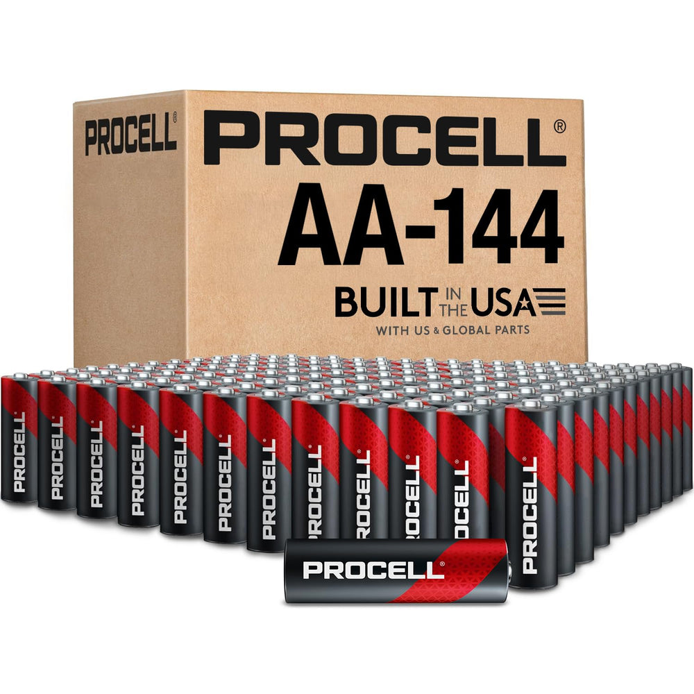 PROCELL front view of 144-count bulk pack showing professional packaging and easy restocking