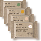 Promix Nutrition front box showing variety pack and clean ingredients benefit