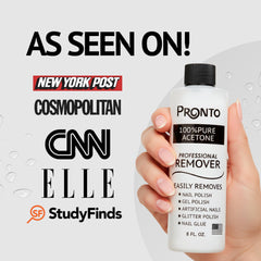 Pronto bottle beside cotton pads illustrating easy application benefit