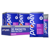 Propel grape front packaging showing 32-stick pack and branding