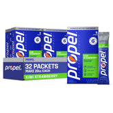 Propel front packaging showing Kiwi Strawberry flavor and 32 servings benefit