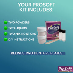 Close-up of ProSoft Professional Denture Reliner texture demonstrating soft cushioning benefit