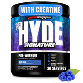ProSupps Mr. Hyde front container showing brand and Blue Razz flavor for instant recognition