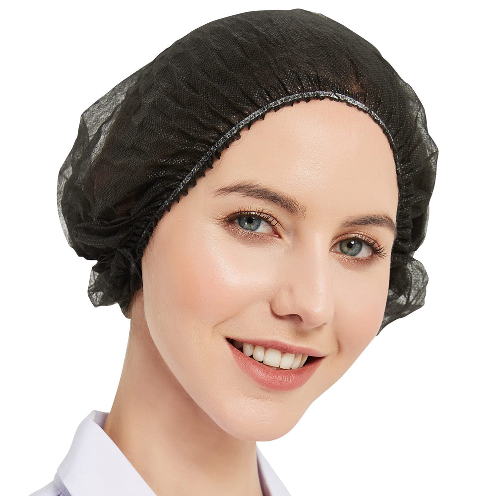 ProtectX front packaging showing black bouffant caps and bulk count benefit