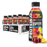 Protein2o bottle front label showing cherry lemonade flavor and benefits