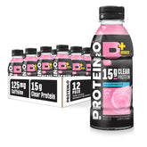 Protein2o front label showing cotton candy flavor and clear benefits