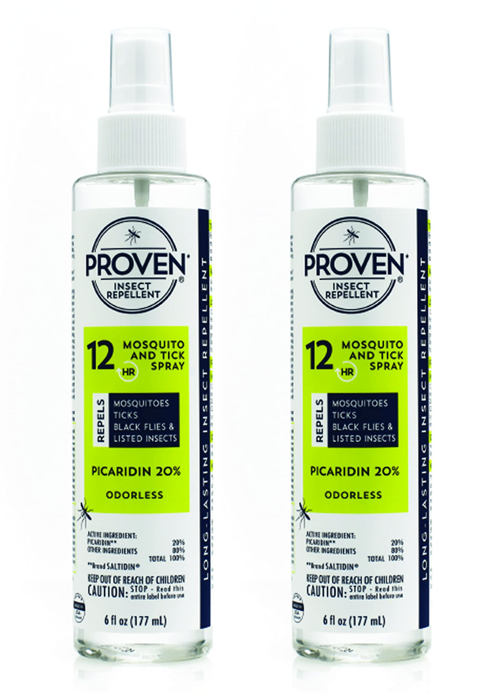 Proven front packaging 2-pack showing label and size, easy identification benefit