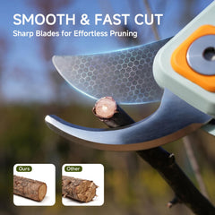 PrunePro close-up of stainless-steel blade showcasing sharpness and precision