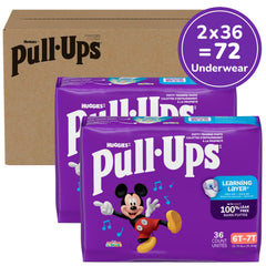 Pull-Ups back packaging displaying directions, ingredient info, and safety details