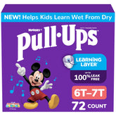 Pull-Ups front packaging showing size, count, and features for quick identification