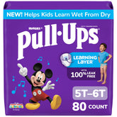 Pull-Ups front pack size 5T-6T showing branding and count providing convenience