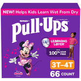 Pull-Ups front packaging showing size 3T-4T and 66 count for quick choice