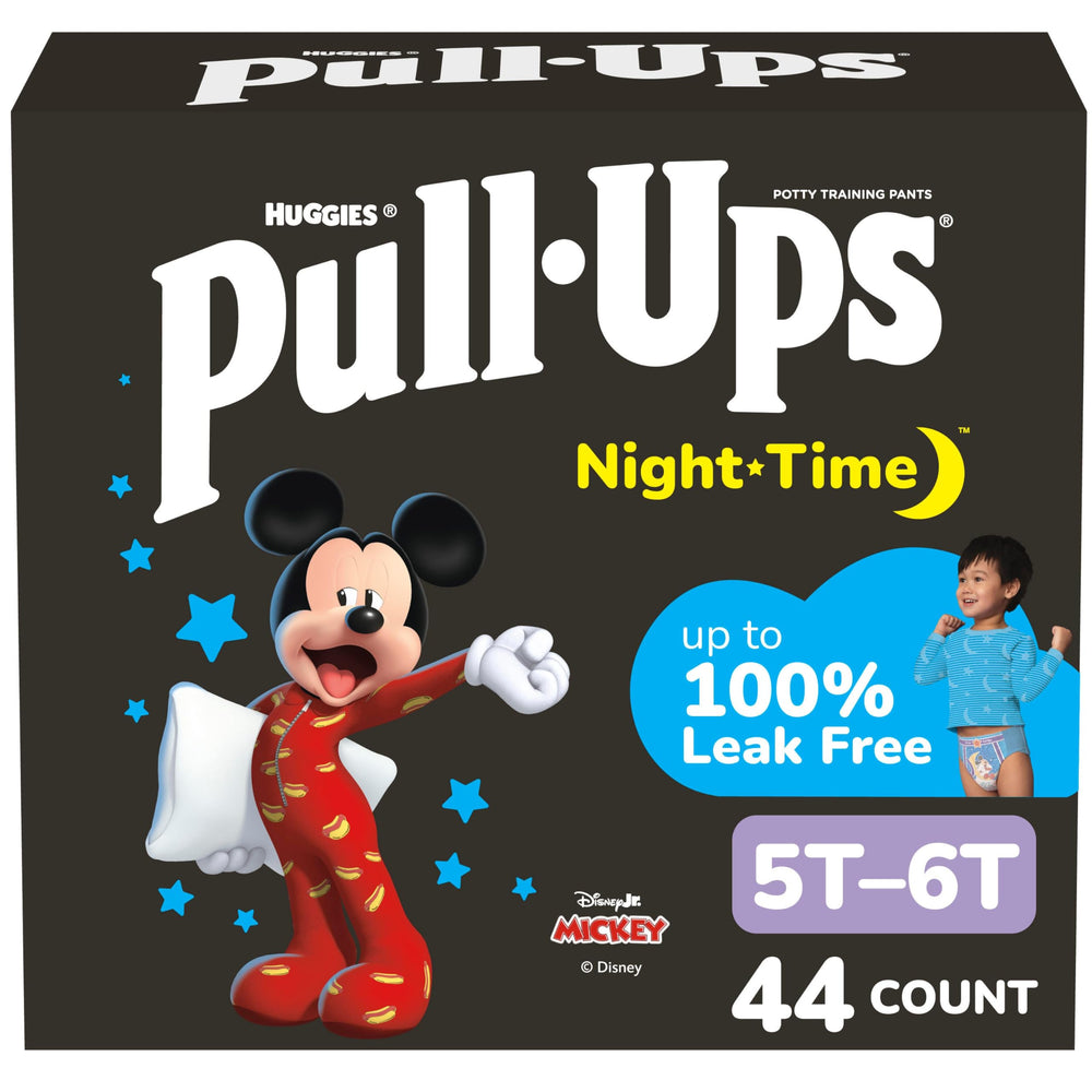Pull-Ups front packaging showing size 5T-6T and 44 count, brand reassurance