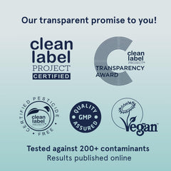 Puori M3 label detail with ingredients and batch transparency benefit