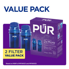 PUR filter close-up of filtration media demonstrating effective contaminant reduction
