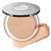PÜR MINERALS compact front view showing Linen shade for flawless coverage