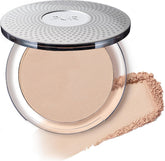 PÜR MINERALS compact front view showing sleek packaging and easy travel use