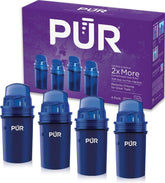 PUR front packaging showing 4-pack and clear savings benefit