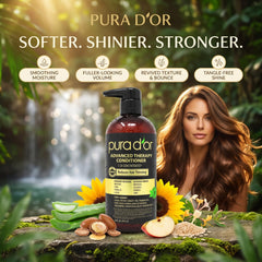 PURA D'OR rosemary and cucumber extracts closeup for scalp support