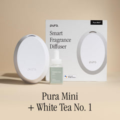 Pura mini side profile with refill inserted, demonstrating easy swap convenience