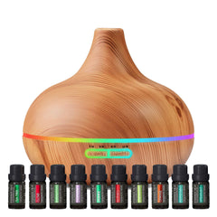 Pure Daily Care diffuser front view showing sleek design and quiet operation benefit