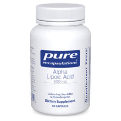 Pure Encapsulations bottle front view showing product and brand benefits