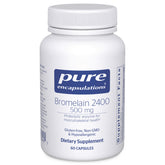 Pure Encapsulations bottle front label showing bromelain and clean formulation benefit