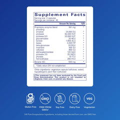 Pure Encapsulations close-up of a single capsule highlighting vegetarian source