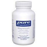 Pure Encapsulations magnesium front label showing supplement identity and potency