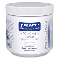 Pure Encapsulations front label showing product name and size, clear benefit