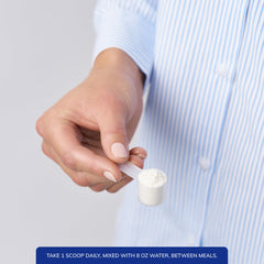 Pure Encapsulations scoop with measured serving ready to mix for daily use