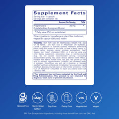 Pure Encapsulations capsule close-up highlighting vegan capsule quality
