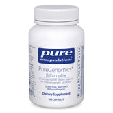 Pure Encapsulations bottle front showing PureGenomics B-Complex for clean nutrition