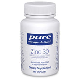 Pure Encapsulations front label showing product identity and capsule count benefit clarity