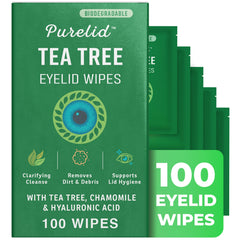 PURELID front packaging showing 100 individually wrapped wipes and benefits