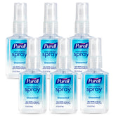 PURELL front packaging showing unscented travel spray for quick protection