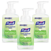 PURELL Naturals front packaging shows pump bottle and plant‑based benefits