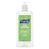 PURELL Naturals front pump bottle showing brand and large volume benefit