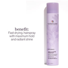Pureology nozzle closeup demonstrating precise mist for quick drying