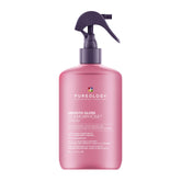Pureology bottle front packaging showing product and sleek benefit