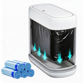 Purexa slim trash can front view showing compact design and clean look