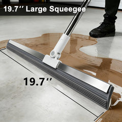 Purexa telescoping stainless steel handle extended to full length for ergonomic reach