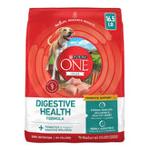 Purina ONE front of bag showing formula benefits and packaging