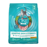 Purina ONE front package showing 16 lb bag and benefits