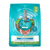 Purina ONE front packaging showing 7 lb bag and branding benefits