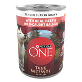 Purina ONE front packaging showing high-protein benefit