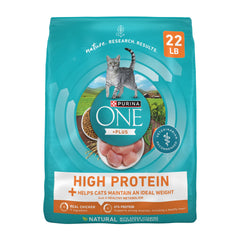 Purina ONE front bag showing product for weight support and clear branding