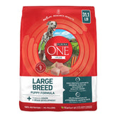 Purina ONE front bag view showing product and benefits