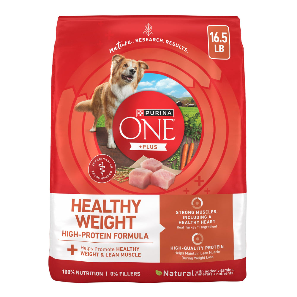 Purina ONE front packaging showing real turkey and weight control benefits