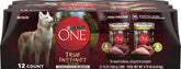Purina ONE front packaging showing variety pack and benefits